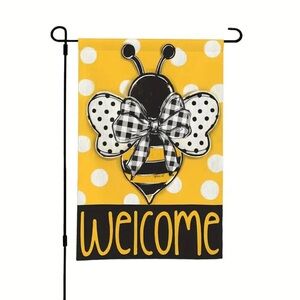 Garden Flag Yellow Bee Welcome Flag NEW